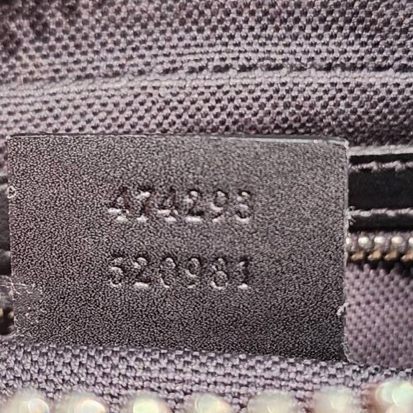 Authentic Gucci GG Supreme Sling Backpack Waist Crossbody Bag Black Leather Mens - Picture 8 of 8